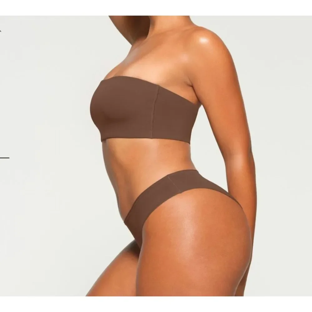 NEW SKIMS Fits Everybody Bandeau Jasper Brown 2X NWT